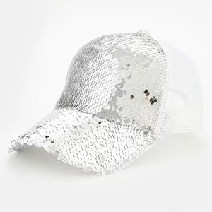 New⚪️ white sequin baseball hat.
